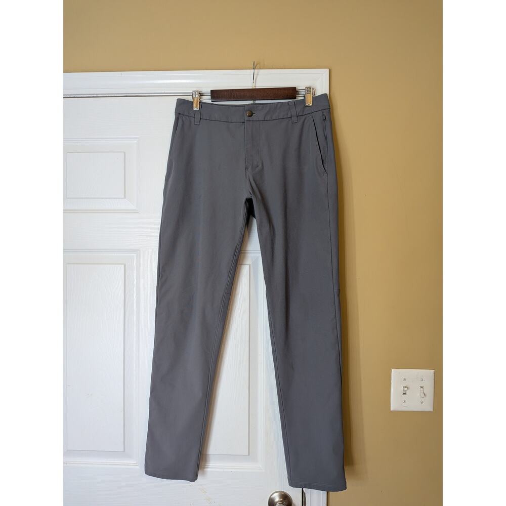 Lululemon Commission Pants Size 32 Grey Athletic Minimalist Golf Travel Casual